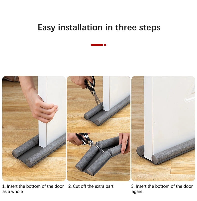 TAPON DE PUERTA 93 CM NEGRO Y CAFE